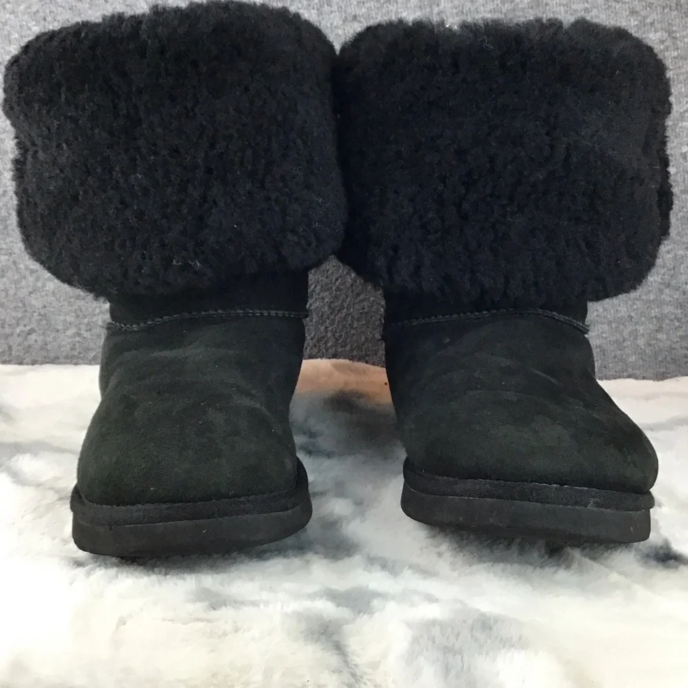 UGG Women's Tall Black‎ Buttoned Winter Boots